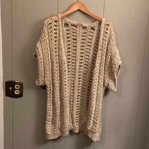 Soft surroundings open weave cardigan